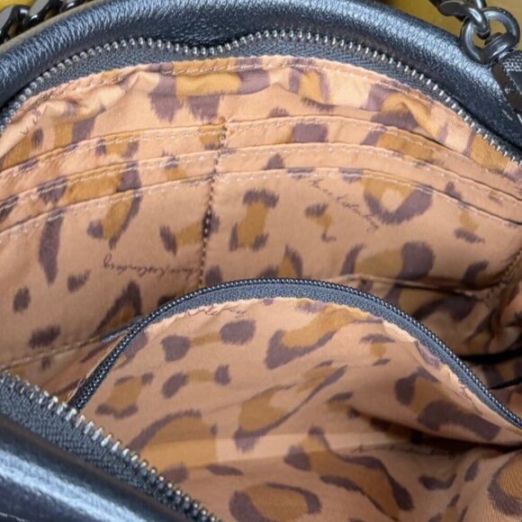 AIMEE KESTENBERG Fiery Convertible Chain Crossbody Clutch Bag In Black - Picture 11 of 12